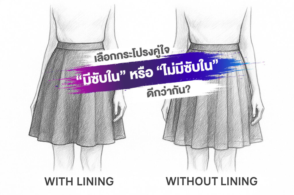 “มีซับใน” หรือ “ไม่มีซับใน” ดีกว่ากัน?